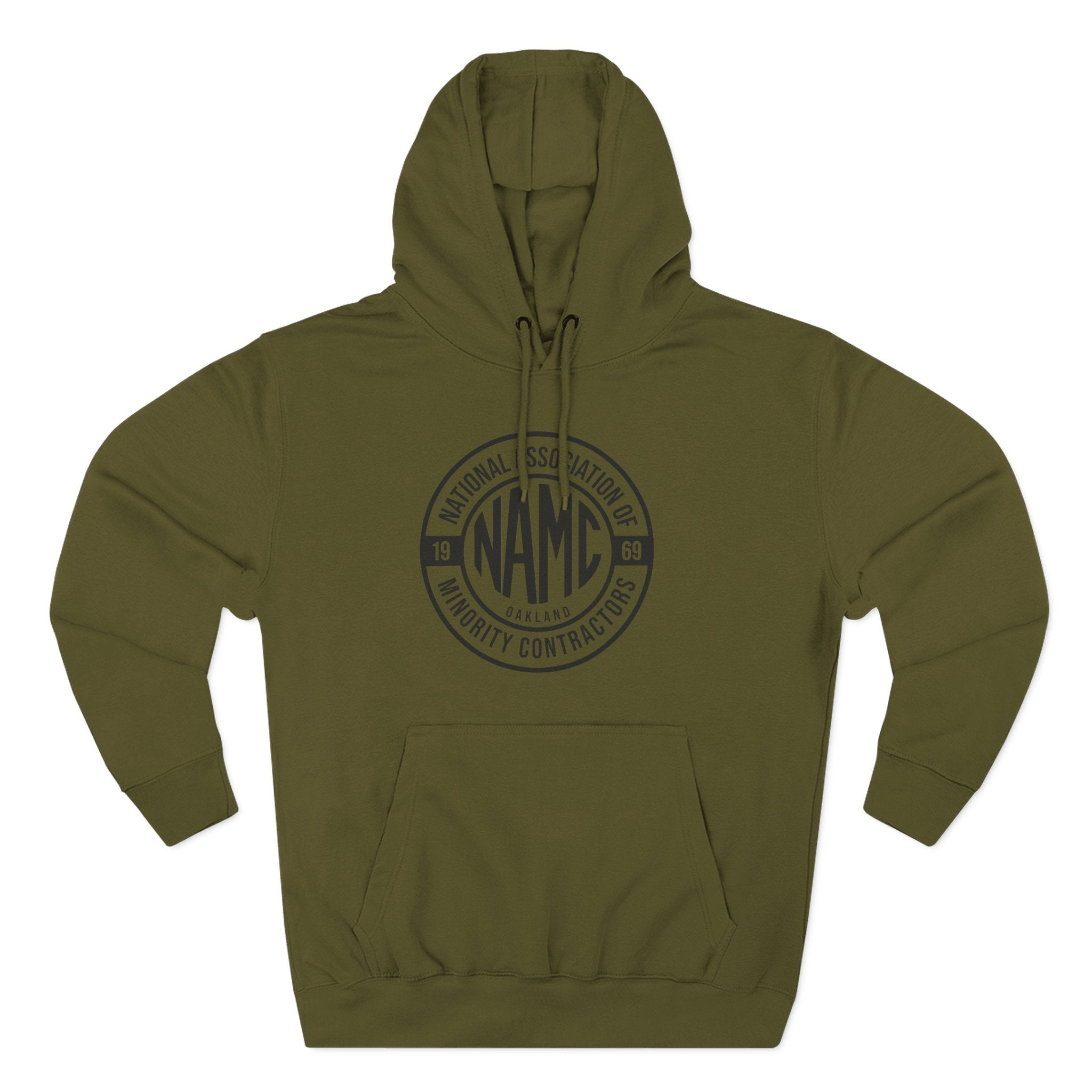 NAMC Three-Panel Fleece Hoodie | Cozy Sweatshirt, Unisex Pullover, Perfect for Casual Wear, Gift for Contractors, Year-Round Comfort