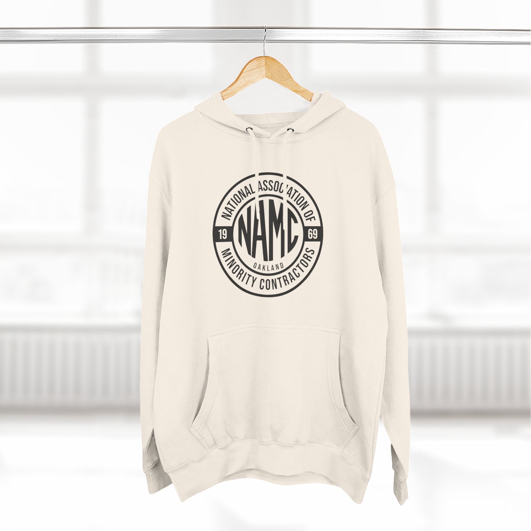 NAMC Three-Panel Fleece Hoodie | Cozy Sweatshirt, Unisex Pullover, Perfect for Casual Wear, Gift for Contractors, Year-Round Comfort