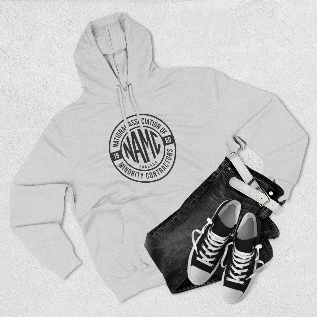 NAMC Three-Panel Fleece Hoodie | Cozy Sweatshirt, Unisex Pullover, Perfect for Casual Wear, Gift for Contractors, Year-Round Comfort