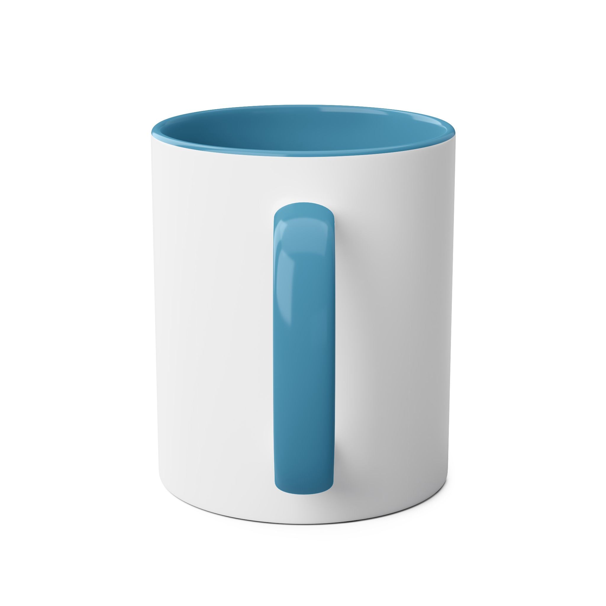 Two-Tone Coffee Mug, NAMC Logo Gift, Customizable Minority Contractors Cup, Unique Office Decor, Perfect for Meetings, Promotional Item