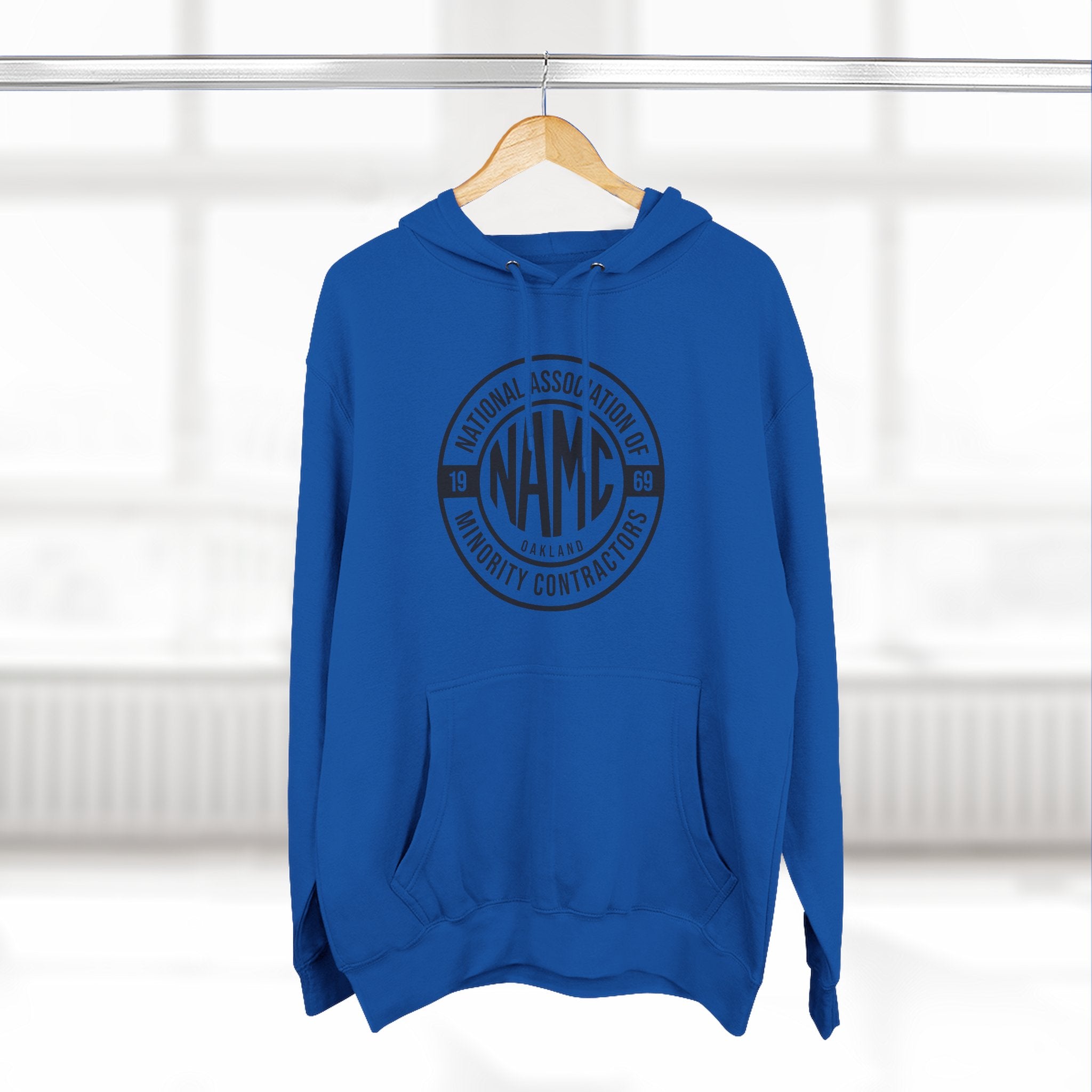 NAMC Three-Panel Fleece Hoodie | Cozy Sweatshirt, Unisex Pullover, Perfect for Casual Wear, Gift for Contractors, Year-Round Comfort