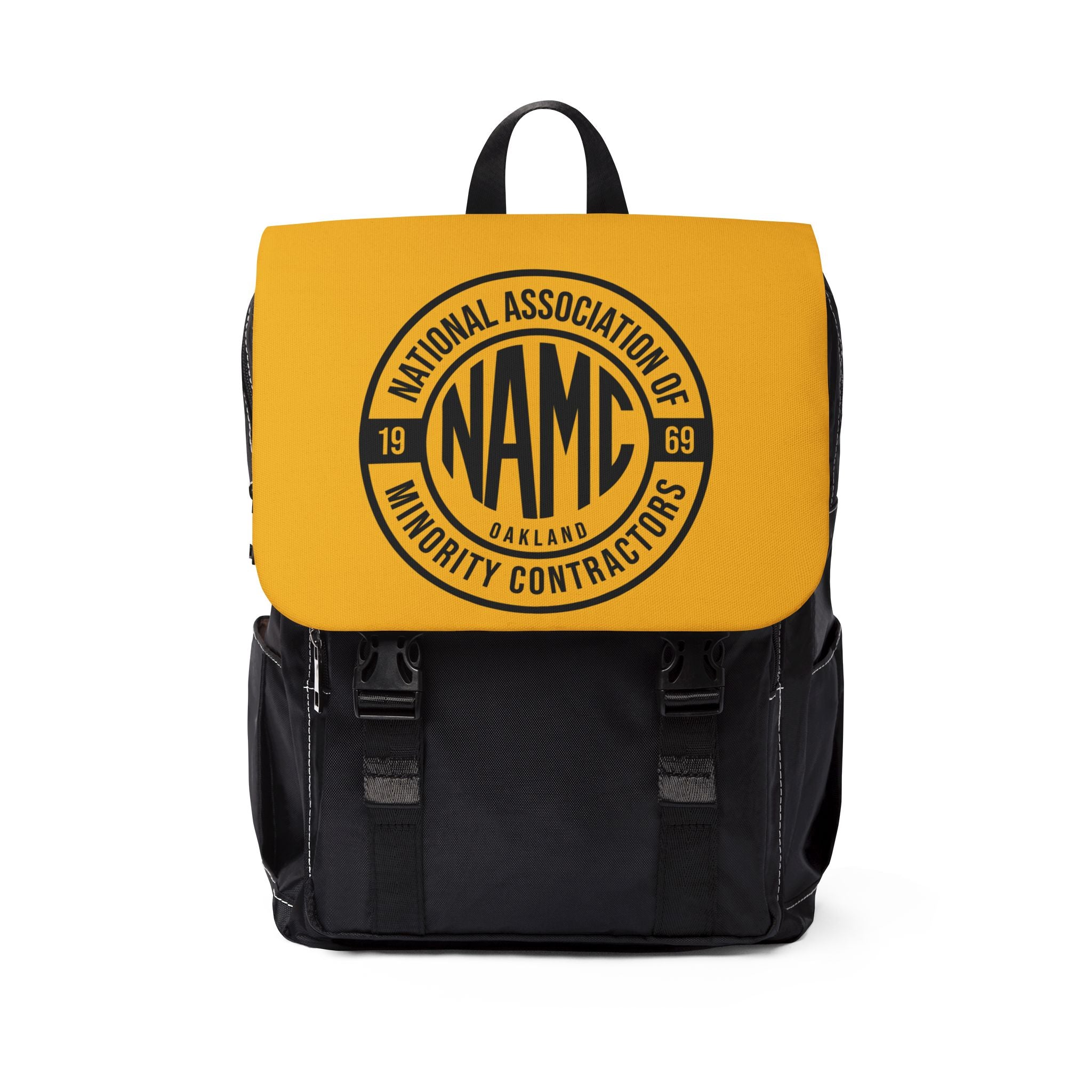 Unisex Casual Shoulder Backpack with NAMC Design, Stylish Tote for Everyday Use, Trendy Bag, Back-to-School Essential, Gift for Students