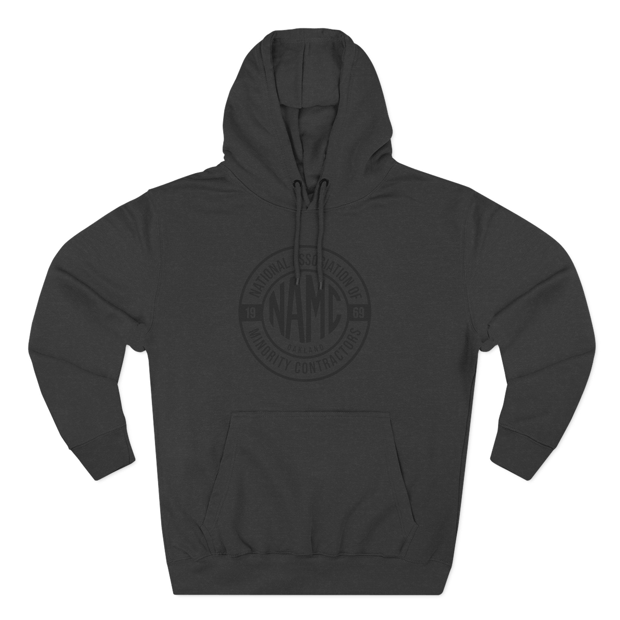 NAMC Three-Panel Fleece Hoodie | Cozy Sweatshirt, Unisex Pullover, Perfect for Casual Wear, Gift for Contractors, Year-Round Comfort