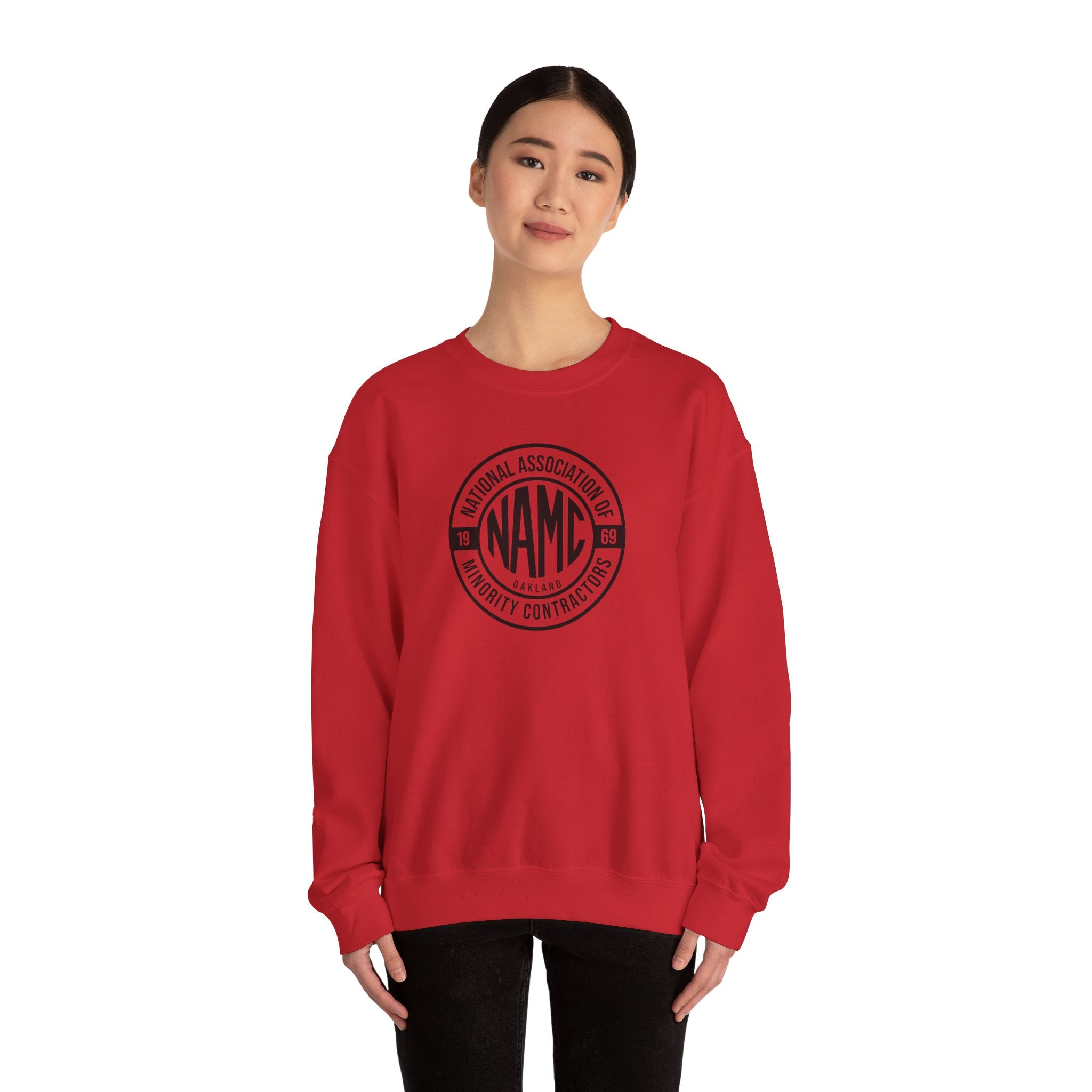 NAMC Unisex Heavy Blend Sweatshirt, Cozy Crewneck for Comfort, Perfect Gift for Contractors, Casual Wear, Team Apparel