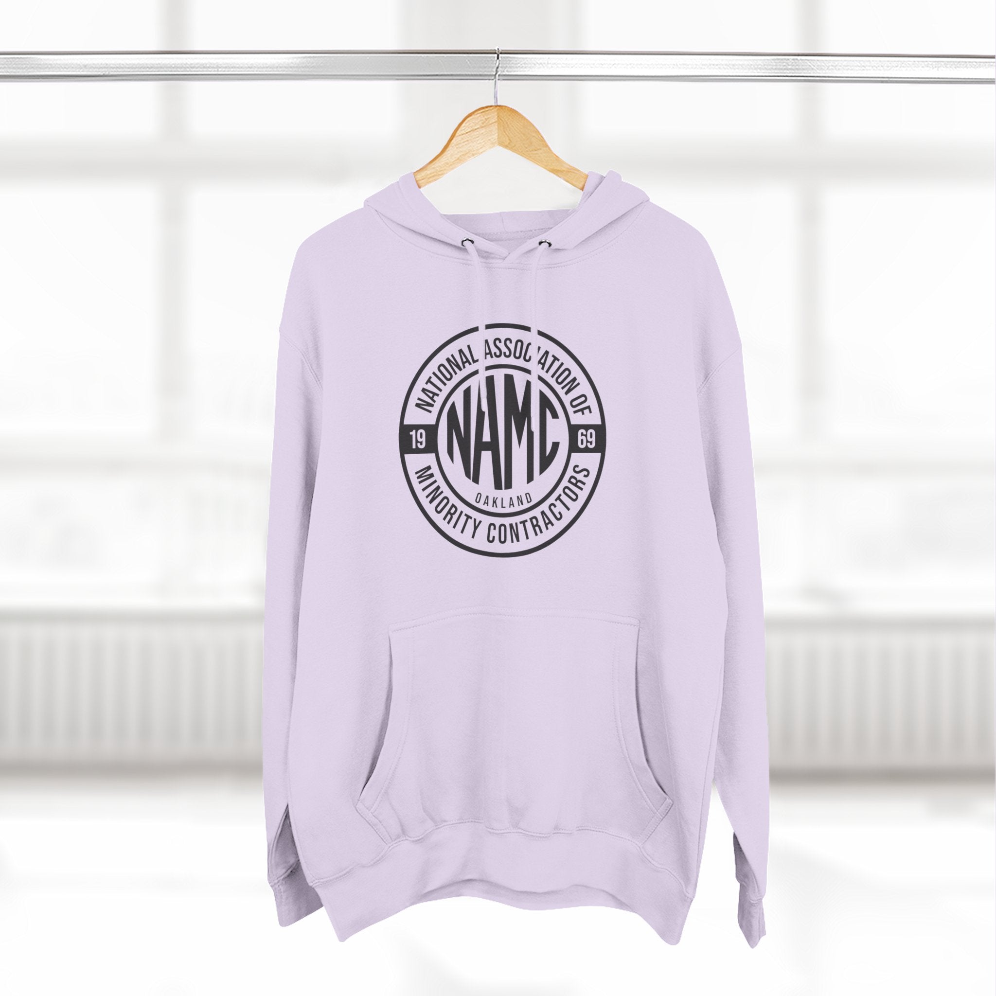 NAMC Three-Panel Fleece Hoodie | Cozy Sweatshirt, Unisex Pullover, Perfect for Casual Wear, Gift for Contractors, Year-Round Comfort