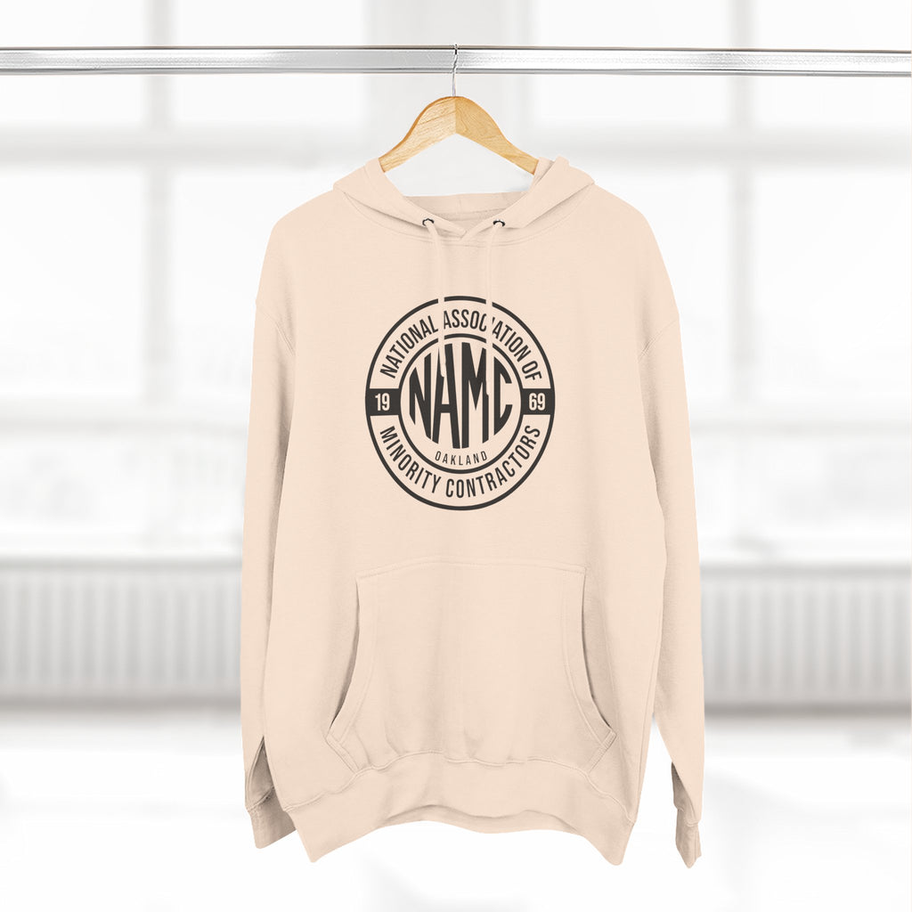 NAMC Three-Panel Fleece Hoodie | Cozy Sweatshirt, Unisex Pullover, Perfect for Casual Wear, Gift for Contractors, Year-Round Comfort