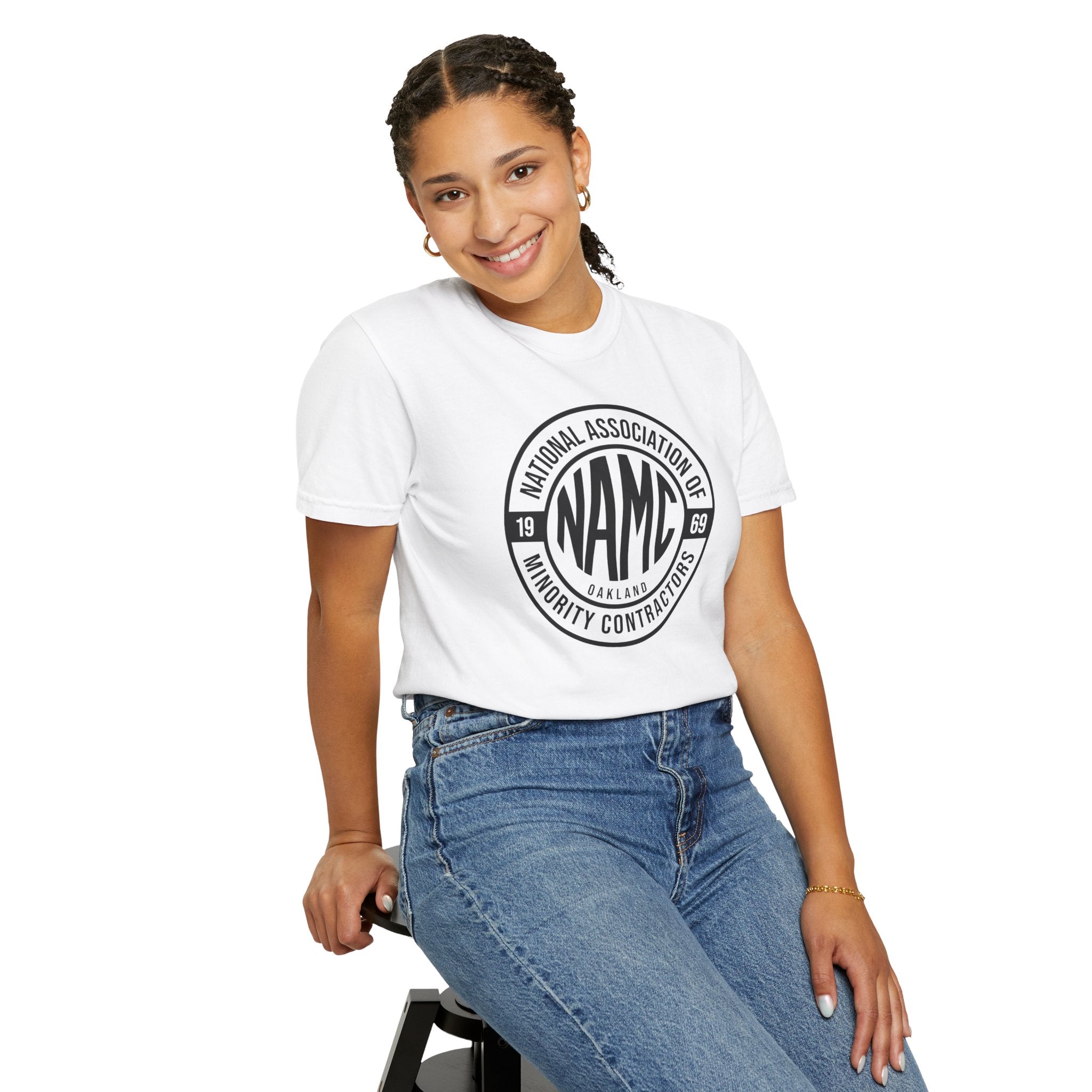 Unisex Garment-Dyed T-shirt with NAMC Logo, Casual Tee, Comfortable Tee, Gift for Him/Her, Eco-Friendly Fashion