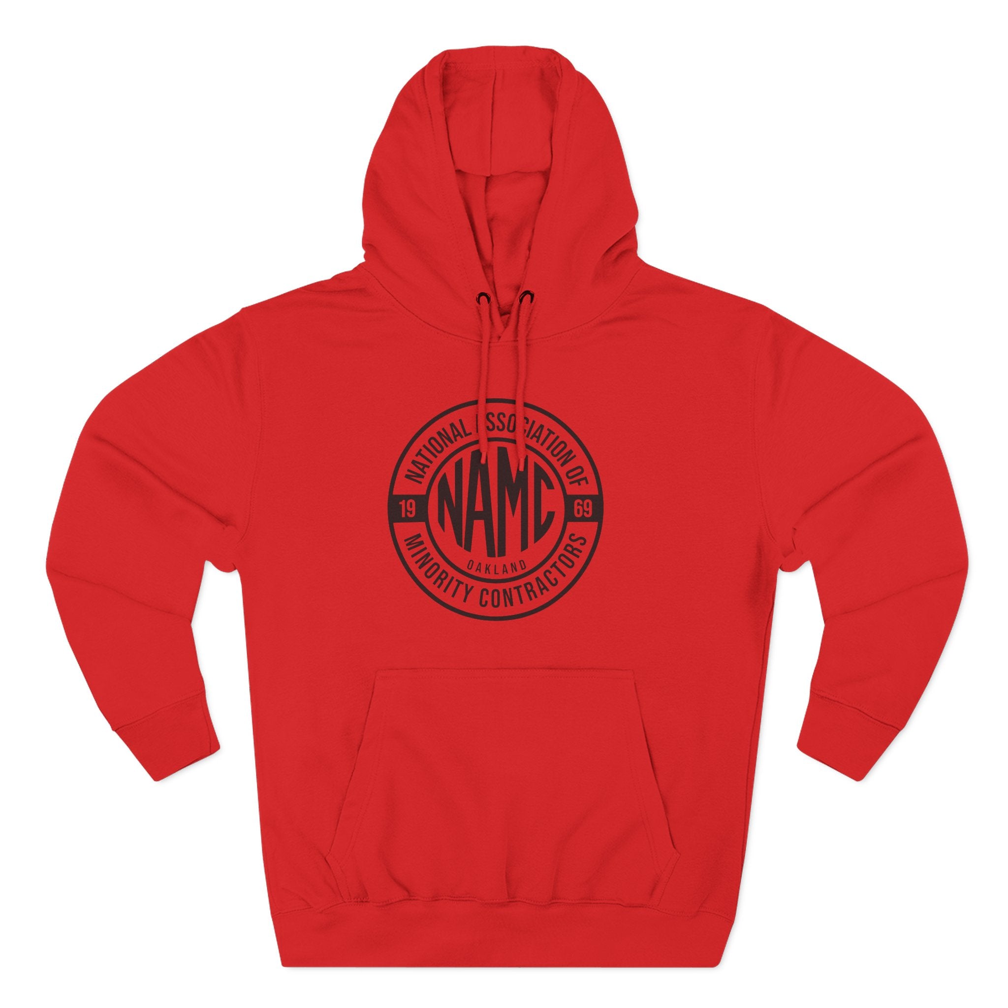 NAMC Three-Panel Fleece Hoodie | Cozy Sweatshirt, Unisex Pullover, Perfect for Casual Wear, Gift for Contractors, Year-Round Comfort