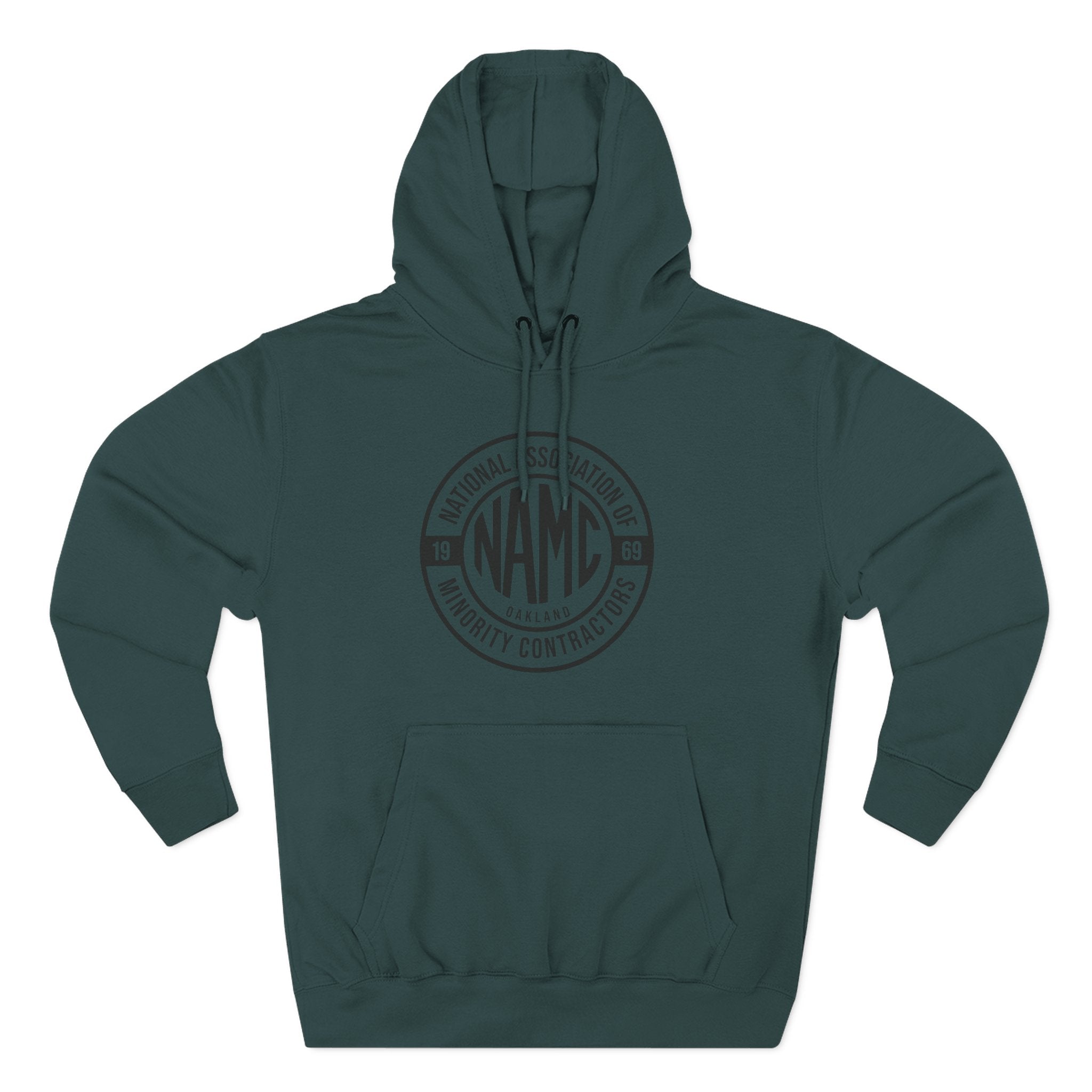 NAMC Three-Panel Fleece Hoodie | Cozy Sweatshirt, Unisex Pullover, Perfect for Casual Wear, Gift for Contractors, Year-Round Comfort