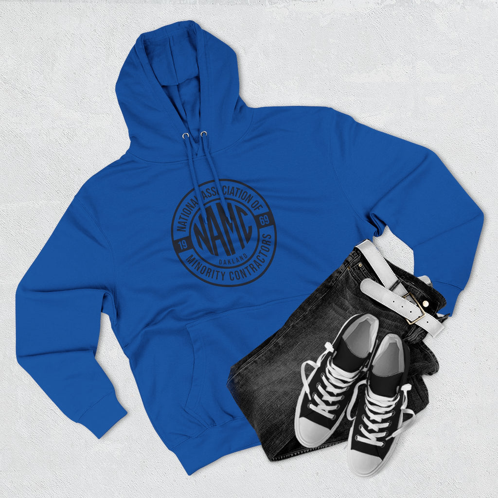 NAMC Three-Panel Fleece Hoodie | Cozy Sweatshirt, Unisex Pullover, Perfect for Casual Wear, Gift for Contractors, Year-Round Comfort