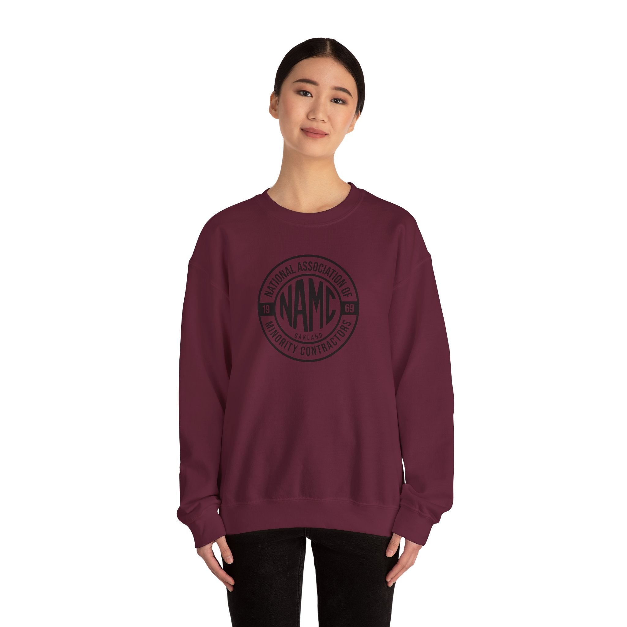 NAMC Unisex Heavy Blend Sweatshirt, Cozy Crewneck for Comfort, Perfect Gift for Contractors, Casual Wear, Team Apparel