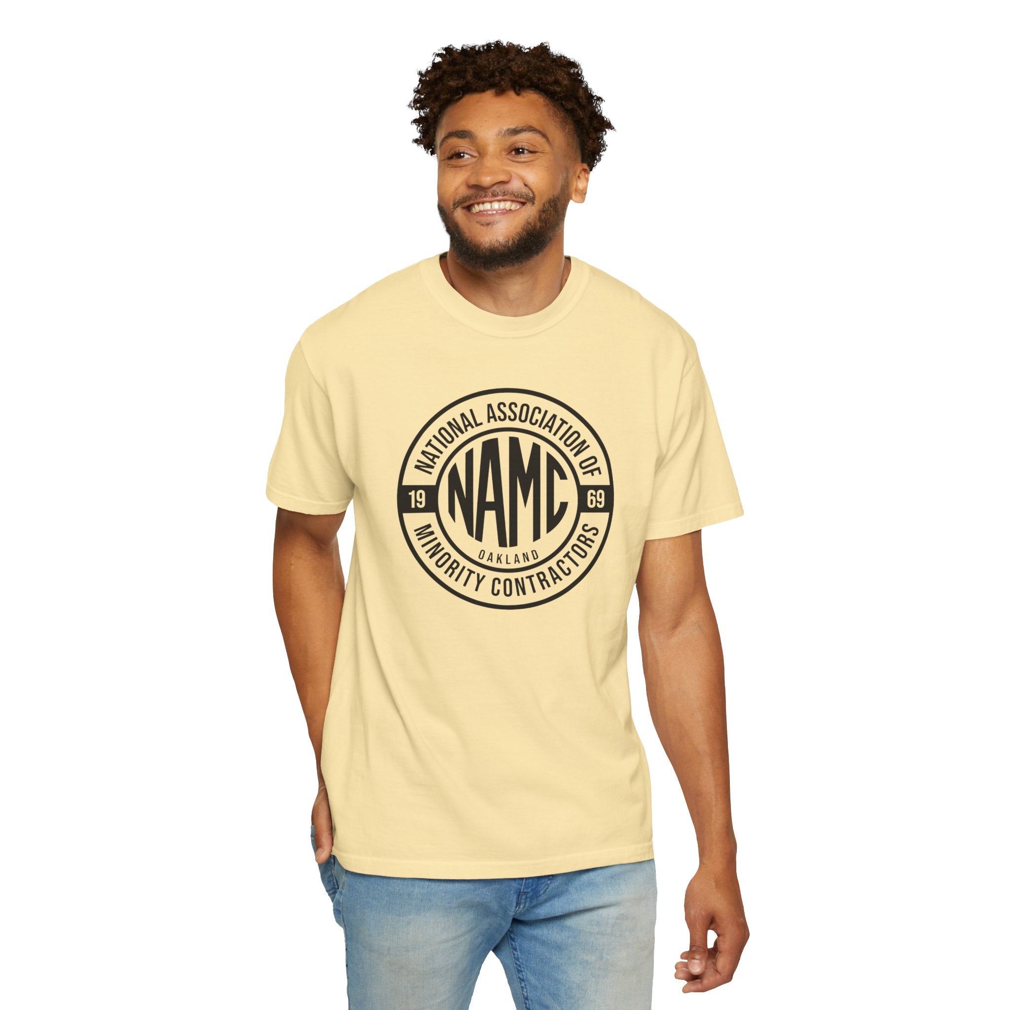 Unisex Garment-Dyed T-shirt with NAMC Logo, Casual Tee, Comfortable Tee, Gift for Him/Her, Eco-Friendly Fashion
