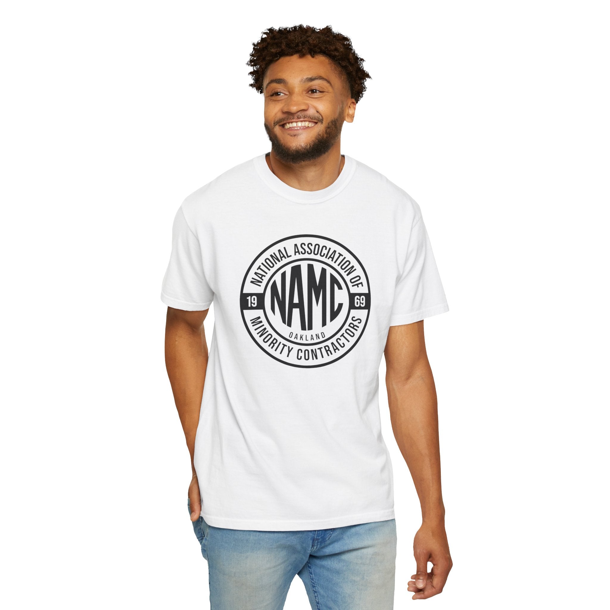 Unisex Garment-Dyed T-shirt with NAMC Logo, Casual Tee, Comfortable Tee, Gift for Him/Her, Eco-Friendly Fashion