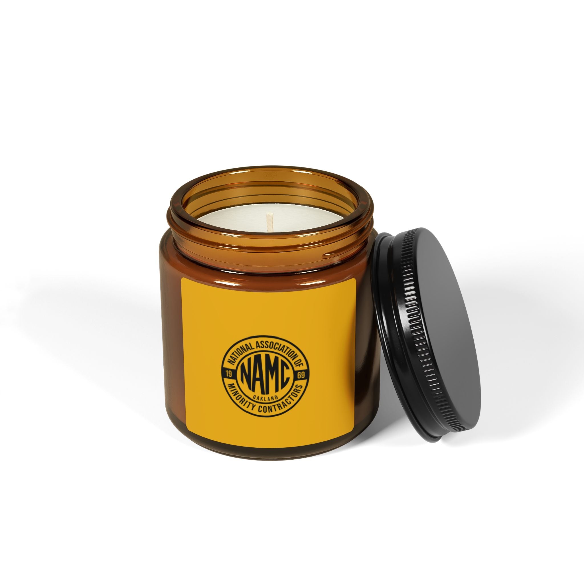 Natural Soy Candle with NAMC Logo, Scented Candle for Home, Eco-Friendly Gift, Aromatherapy Candle, Relaxing Candle Decoration